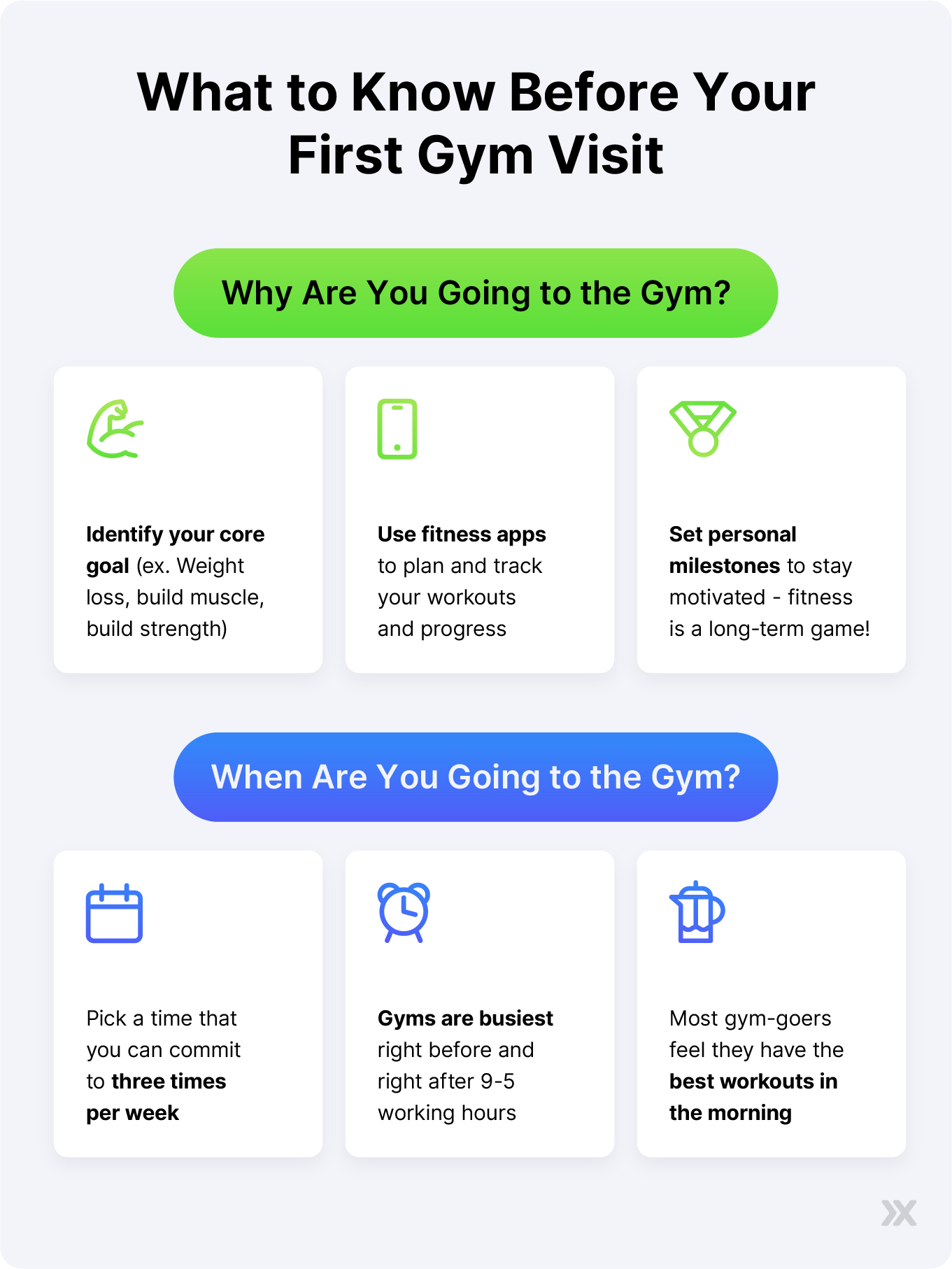 Tips for defining why you're going to the gym before you begin working out