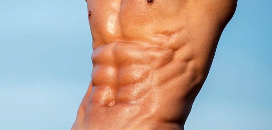 a man with a six-pack ab